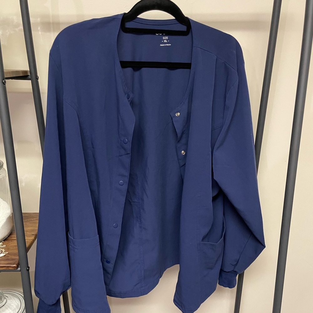 Jockey navy blue scrub jacket